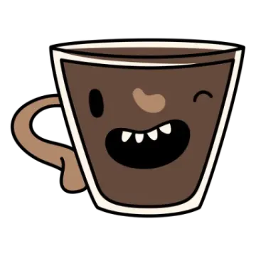 a cup of coffee with a smiling face