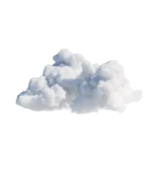 a cloud on a white background