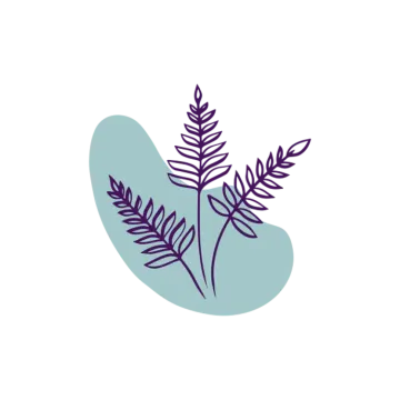 a plant with purple leaves on it