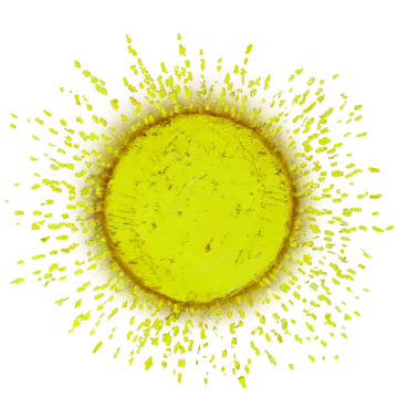 a yellow substance on a white background