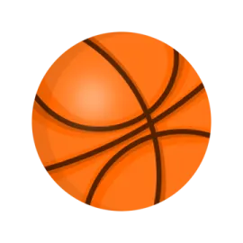 a basketball ball on a white background