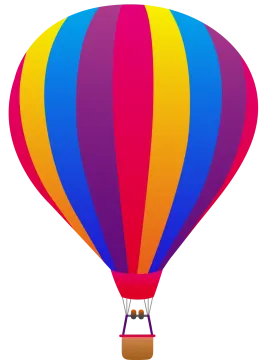a hot air balloon clipart