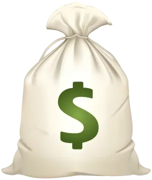 a bag with a dollar sign on it