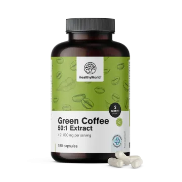 a bottle of green coffee extract