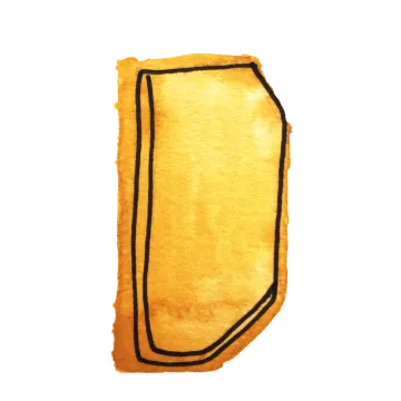 a piece of bread on a white background