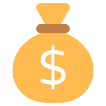 a money bag with a dollar sign