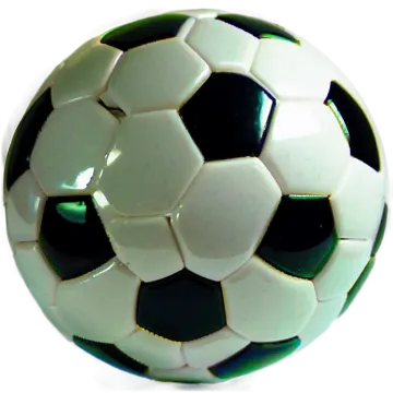 a soccer ball on a white background