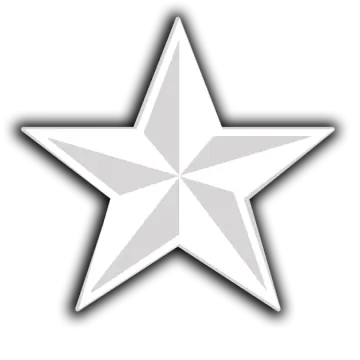 a white star with a black outline