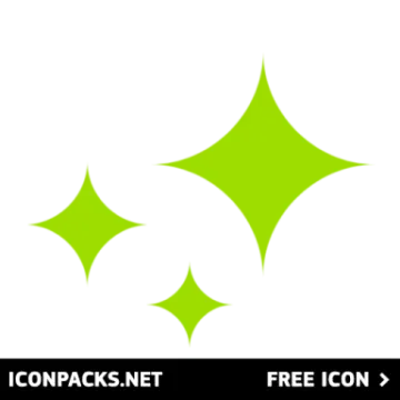 a green icon with three stars on it