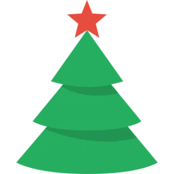 a christmas tree with a star on top