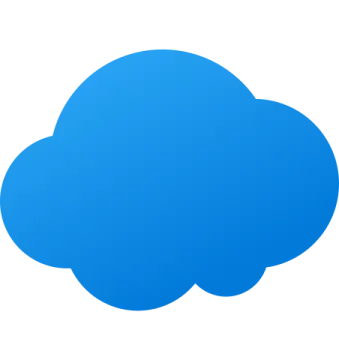 an image of a blue cloud
