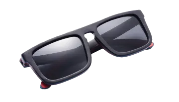 a pair of sunglasses on a white background