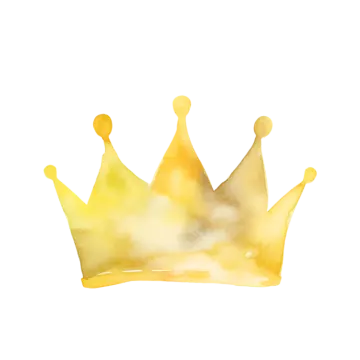 a drawing of a crown on a white background