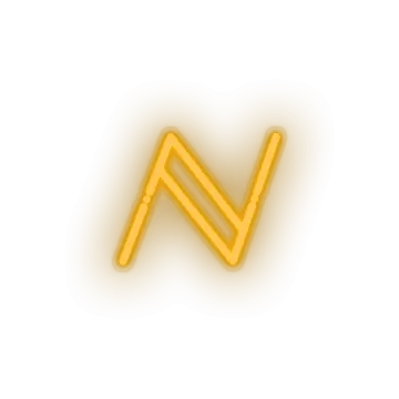the letter n on a white background