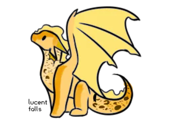 a drawing of a dragon and its baby