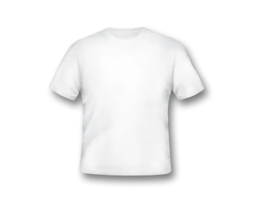 a blank white t - shirt on a white background