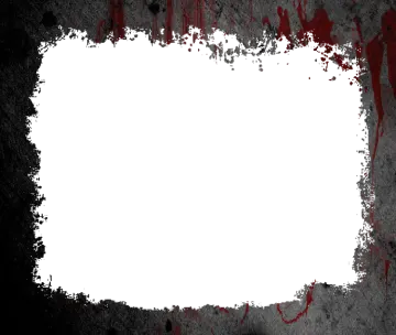 a white paper with blood on it