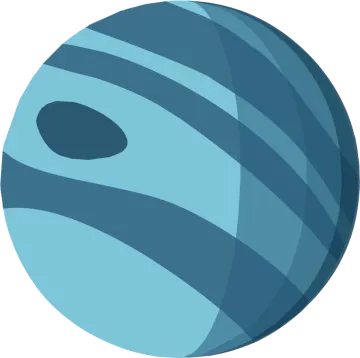 a blue ball with stripes on it
