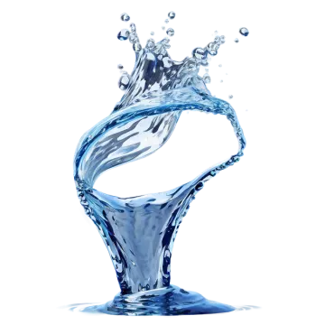 water splash on a white background