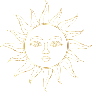 a drawing of the sun