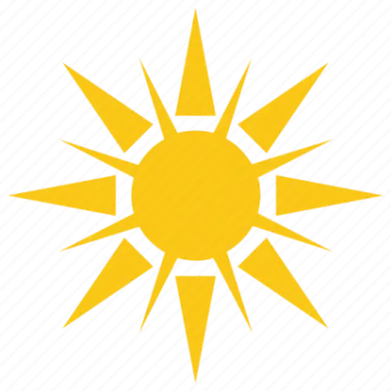 a yellow sun icon