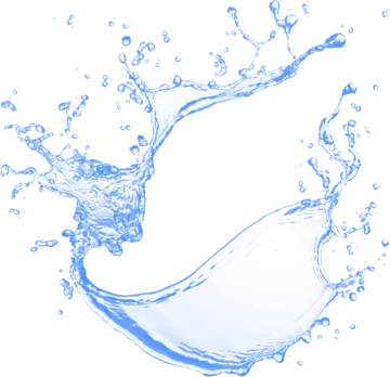 water splash on a white background