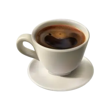 a cup of coffee on a saucer
