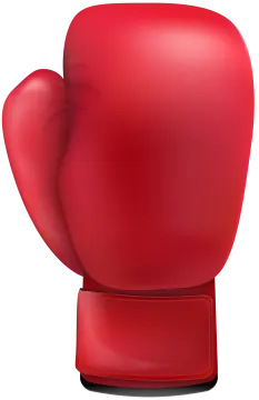 a red boxing glove