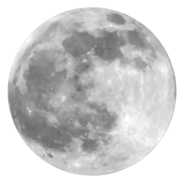 a full moon on a white background