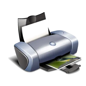 a printer on a white background