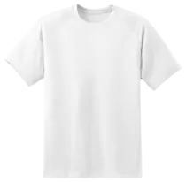 a white t - shirt with a short sleeve