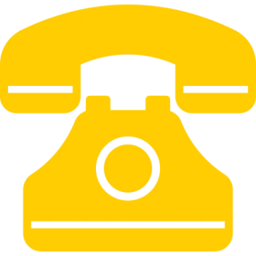 a yellow phone icon