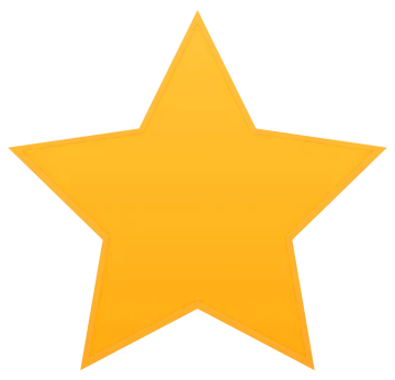 a gold star on a white background