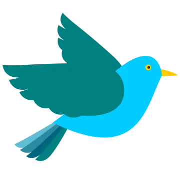 a blue bird flying in the air