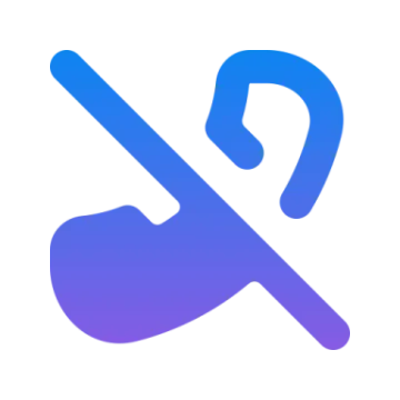 a purple and blue icon of a guitar