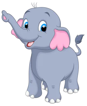 cute baby elephant cartoon