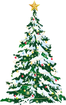 a christmas tree with presents on it