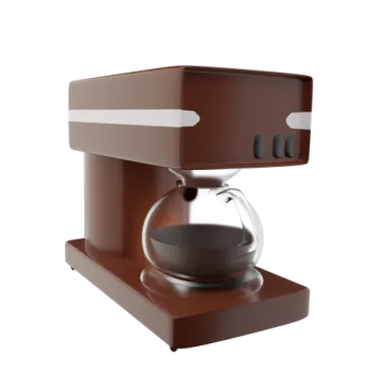 a coffee machine on a white background