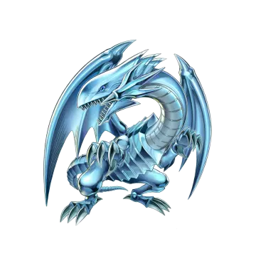 a drawing of a blue dragon
