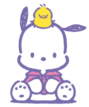 a hello kitty sitting on top of a pile of eggs