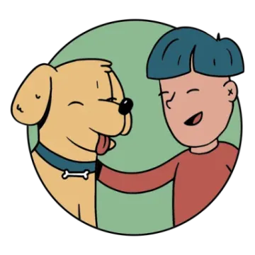 a boy and his dog