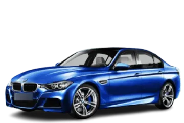 a blue car on a white background
