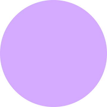 a purple circle with a white background