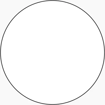 a black and white circle on a white background
