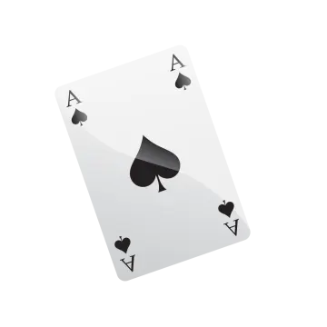 a playing card on a white background
