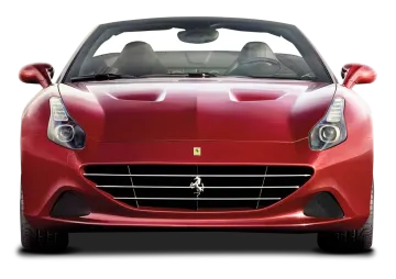 a red ferrari car on a white background