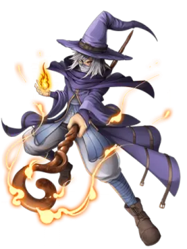 an image of a wizard flying through the air