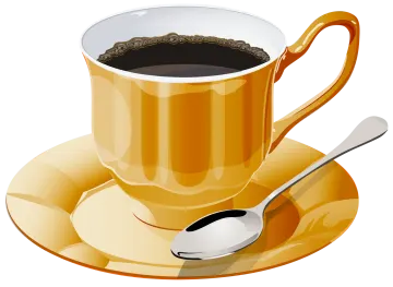 a cup of coffee on a saucer