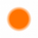 an orange circle on a white background