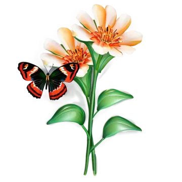 a butterfly sitting on top of a flower